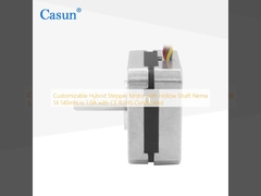 Настраиваемый гибридный шаговый двигатель с полым валом Nema 14 140 мНм 1.0A с сертификатами CE RoHS