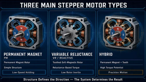 Последние блоги о компании Three Main Stepper Motor Types: differences between permanent magnet, variable reluctance and hybrid types