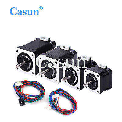 Хорошая цена Стальной гибридный шаговый двигатель с номинальным напряжением 120 В, крутящим моментом 21 кг·см и D-образным валом 5 мм для промышленной автоматизации Онлайн