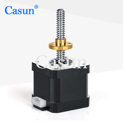 Хорошая цена Мотор NEMA 17 Casun линейные 34mm Stepper с винтом руководства 42mm 6.4V 1.28A Онлайн
