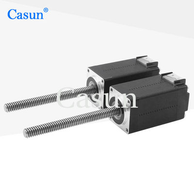 Хорошая цена Casun Nema 8 Свинцовый винтовой шаговый двигатель Tr5X2 P1 5.4V 38 мм корпус высокая точность 32mN.m для косметического оборудования Онлайн
